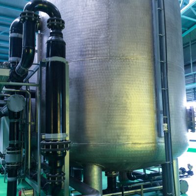 Multilayer water filter tank for drinking water production